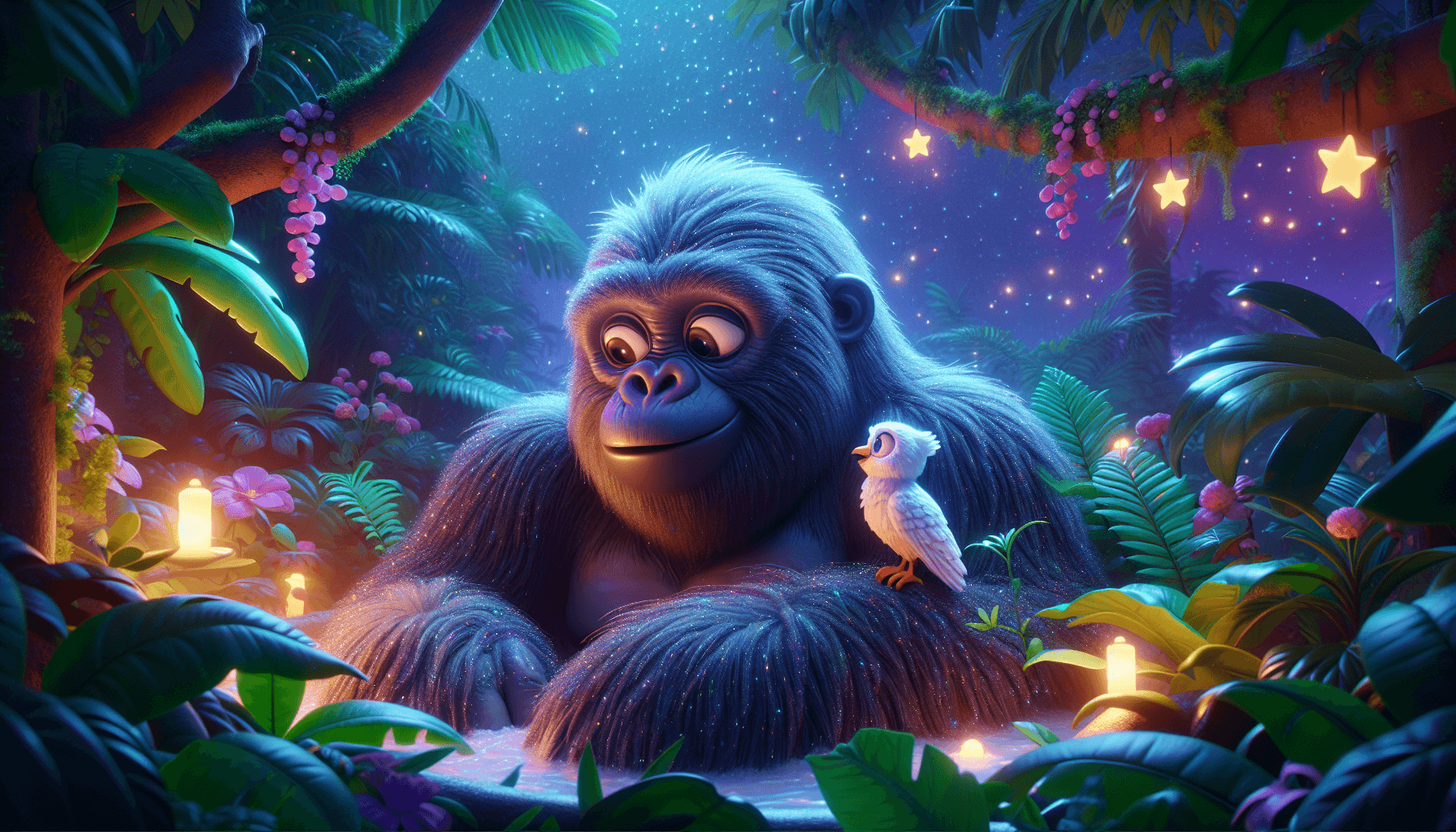 Gustav der Gorilla und die geheimnisvolle Mondlicht-Melodie